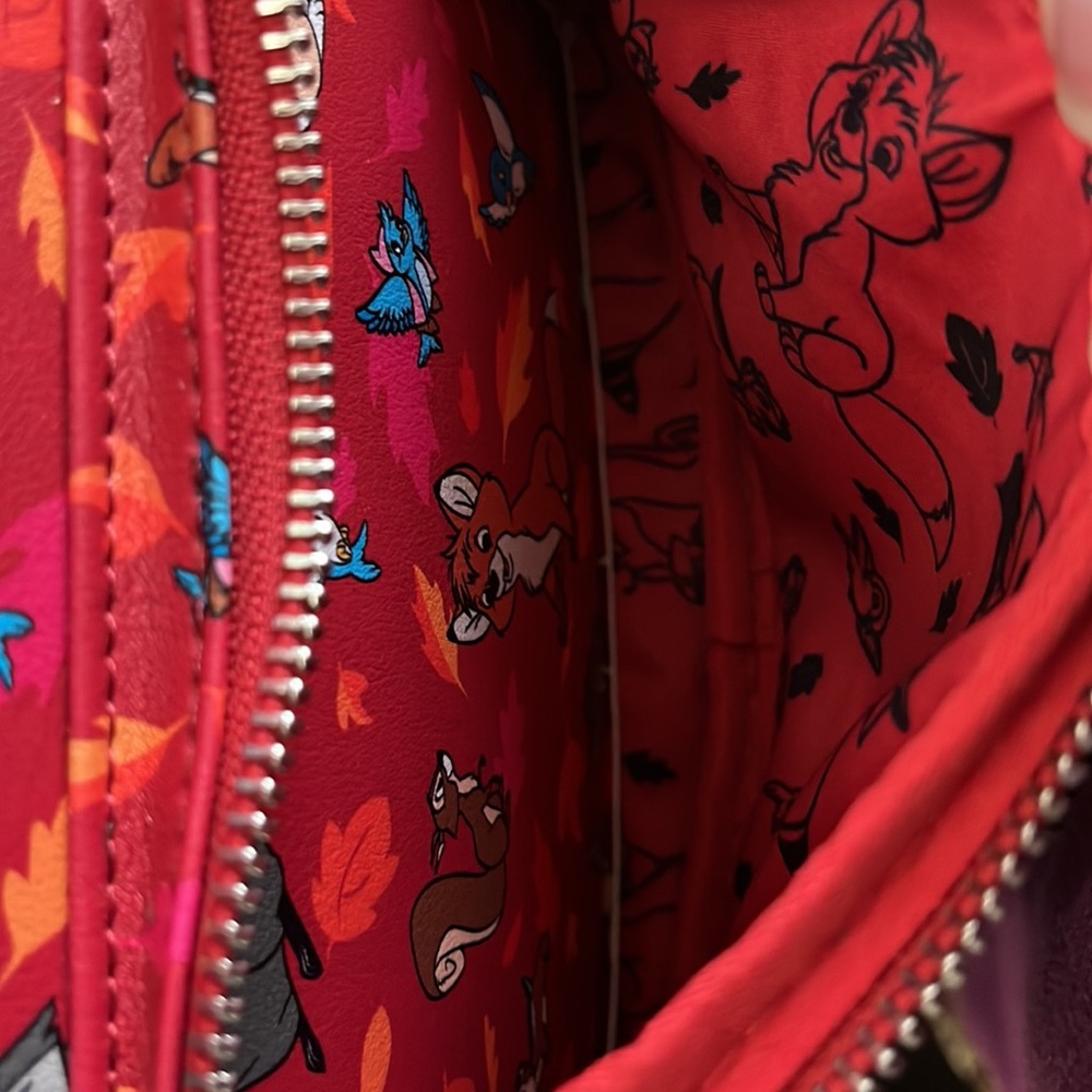 Disney Parks Loungefly critters backpack purse, red 🎒 - Picture 7 of 12